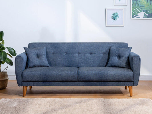 Dudi Furniture Daisy Three Seater Navy Blue