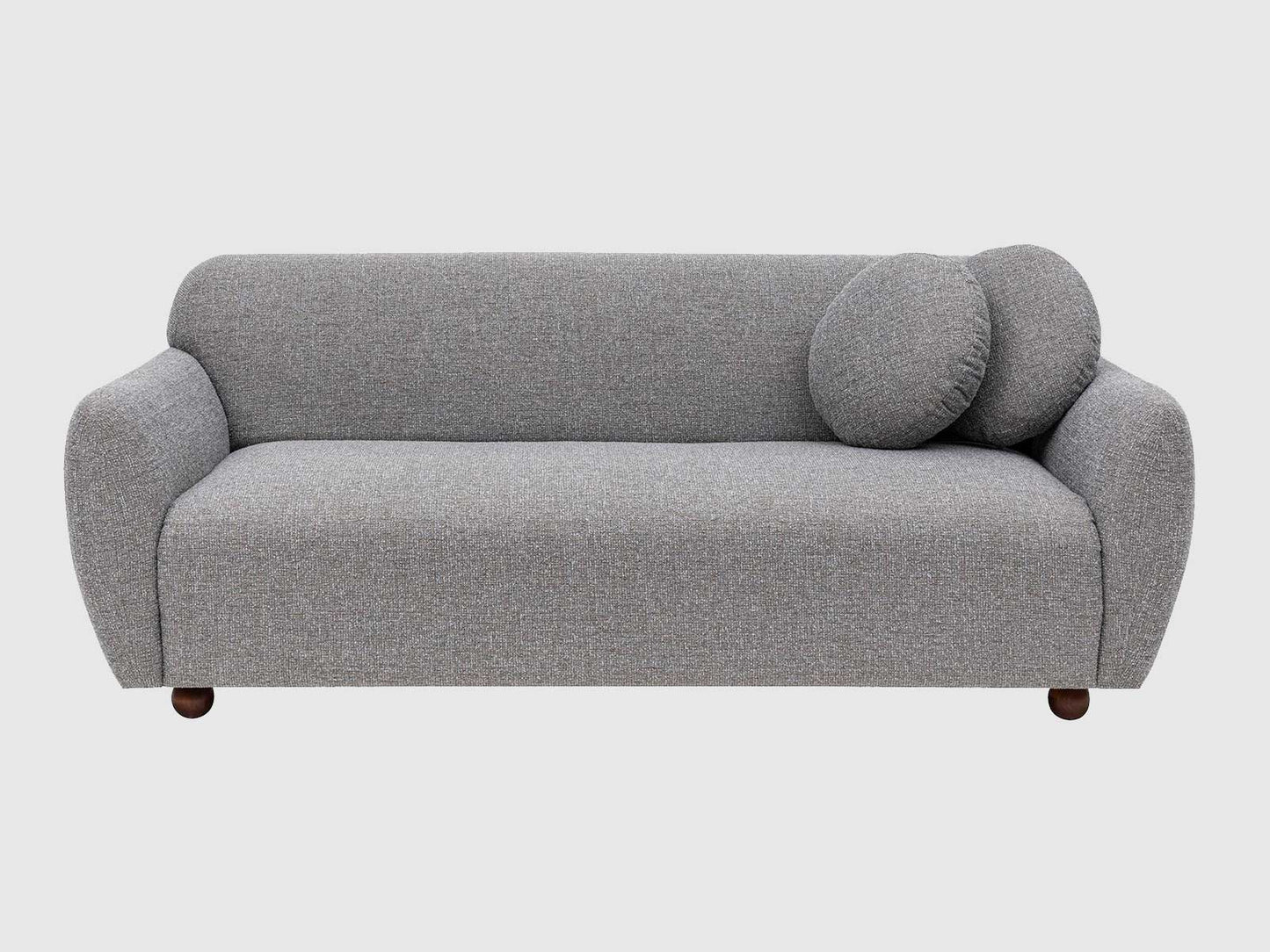 Dudi Furniture Daisy 3 Seater Fabric Sofa Light Grey
