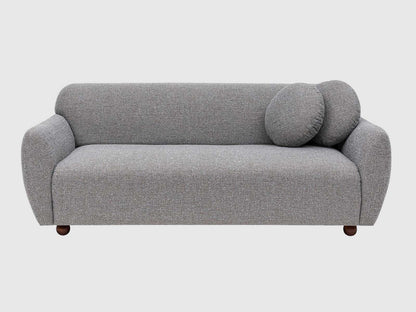 Dudi Furniture Daisy 3 Seater Fabric Sofa Light Grey