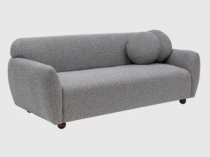 Dudi Furniture Daisy 3 Seater Fabric Sofa Light Grey