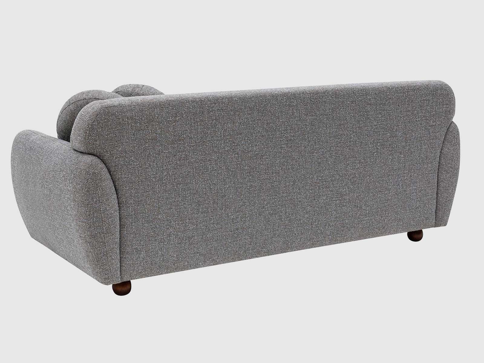 Dudi Furniture Daisy 3 Seater Fabric Sofa Light Grey
