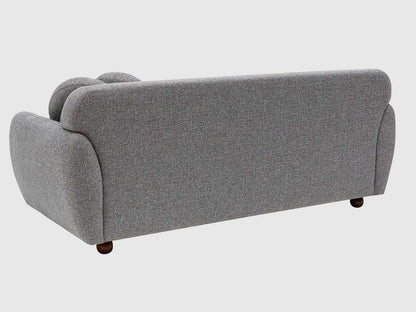 Dudi Furniture Daisy 3 Seater Fabric Sofa Light Grey
