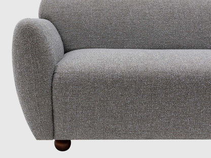 Dudi Furniture Daisy 3 Seater Fabric Sofa Light Grey