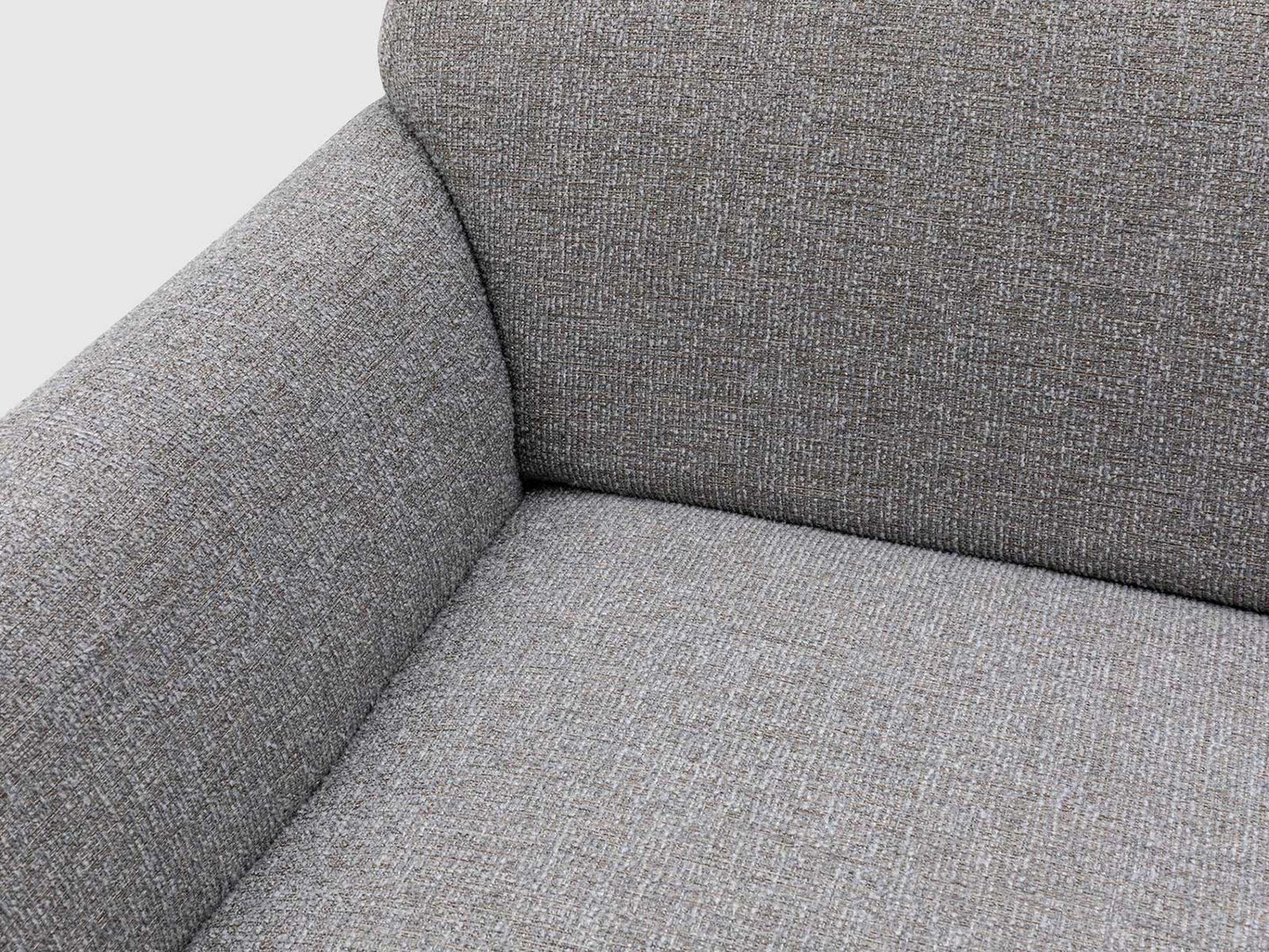 Dudi Furniture Daisy 3 Seater Fabric Sofa Light Grey