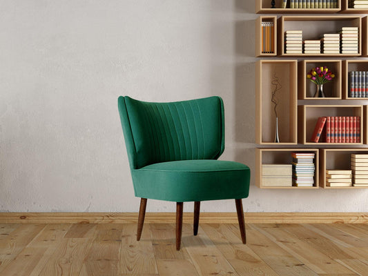Dudi Furniture Elemantary Solid Wood Fabric Upholstered Chair