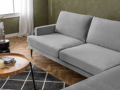 Dudi Furniture Diana Sectional Fabric Sofa Cloud Grey