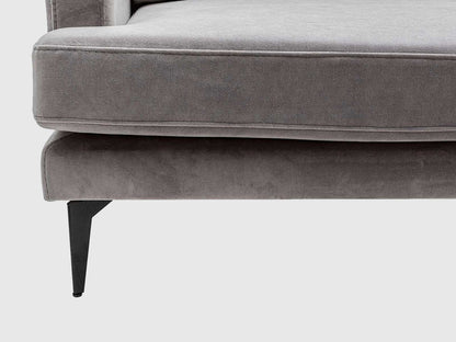 Dudi Furniture Diana Sectional Fabric Sofa Cloud Grey