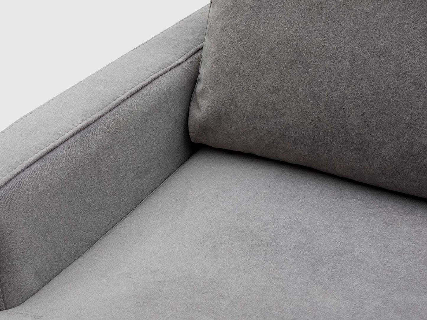 Dudi Furniture Diana Sectional Fabric Sofa Cloud Grey