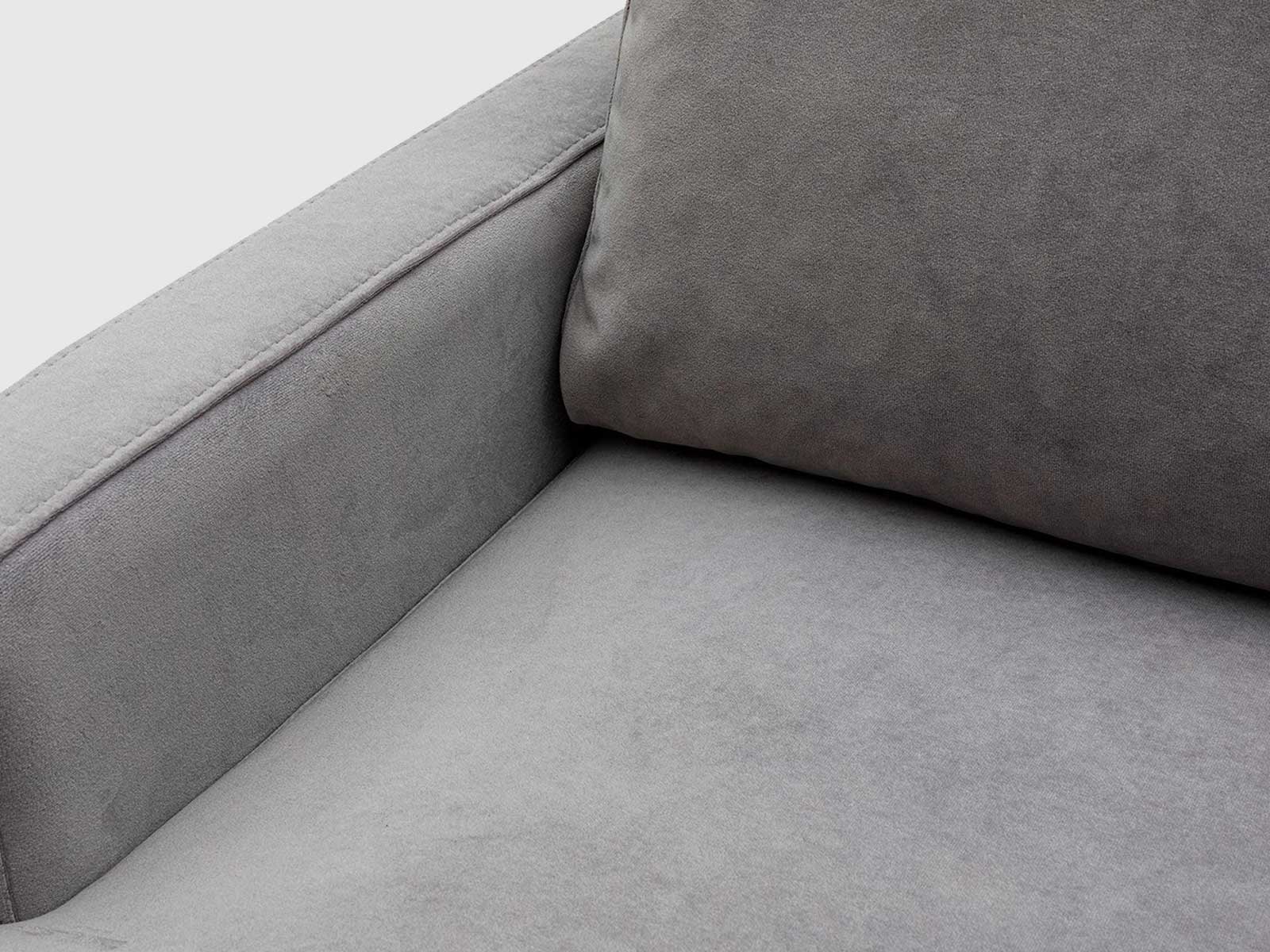 Dudi Furniture Diana Sectional Fabric Sofa Cloud Grey