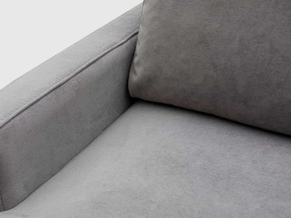 Dudi Furniture Diana Sectional Fabric Sofa Cloud Grey