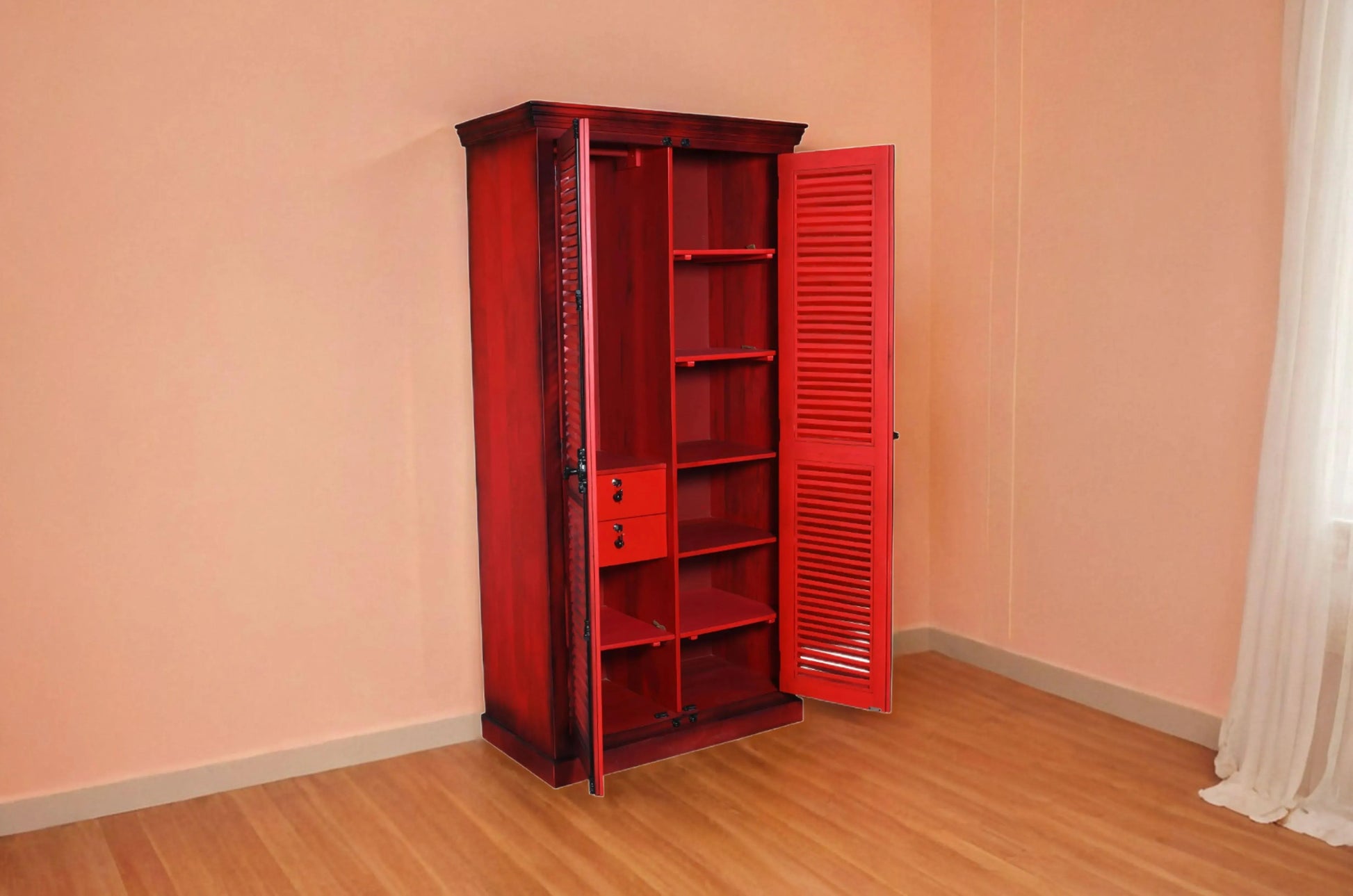 Dudi Furniture Florida Long shuttered Wardrobe