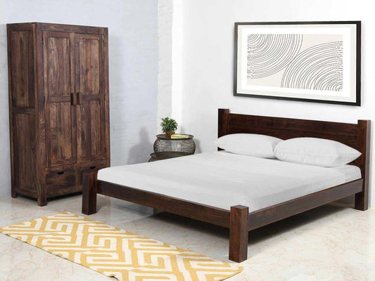 Dudi Furniture Gangaur Modern Solid Wood Bed