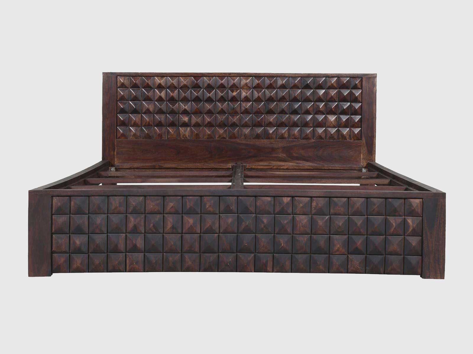 Dudi Furniture Gangaur Solid Sheesham Wood Bed
