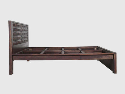 Dudi Furniture Gangaur Solid Sheesham Wood Bed