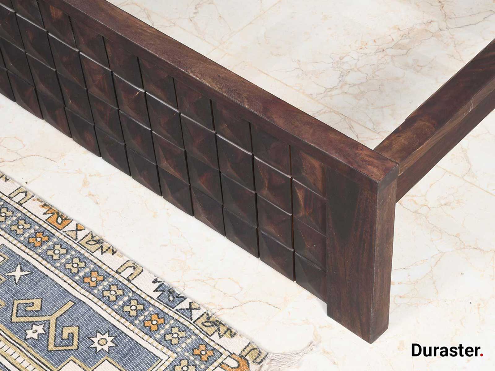Dudi Furniture Gangaur Solid Sheesham Wood Bed