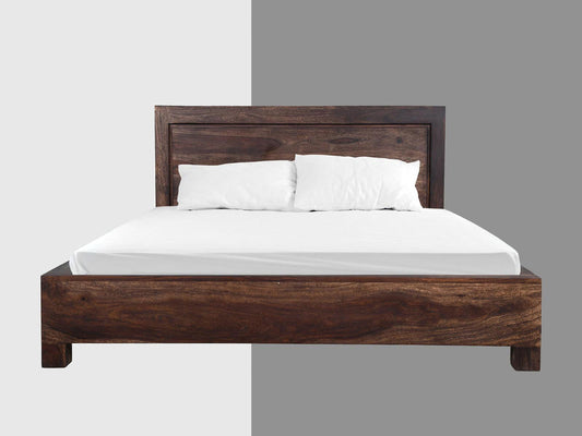Dudi Furniture Gangaur Solid Sheesham Wood King Size Bed