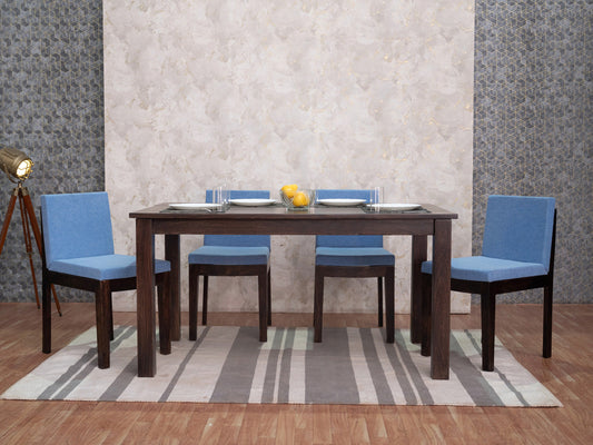 Dudi Furniture Gangaur Solid Wood 6 Seater Dining Set with Chairs
