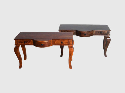 Dudi Furniture Gangaur Solid Wood Study Table with Drawers