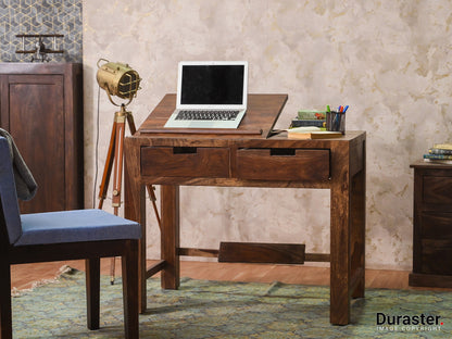 Dudi Furniture Gangaur Solid Wood Study Table with Storage