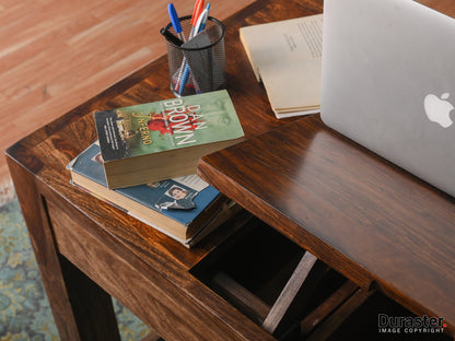 Dudi Furniture Gangaur Solid Wood Study Table with Storage