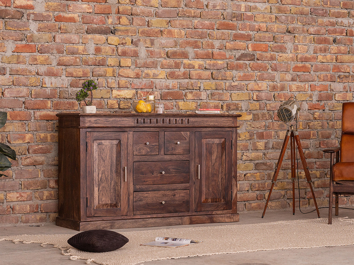 Dudi Furniture Gangaur Solid Wood Sideboard