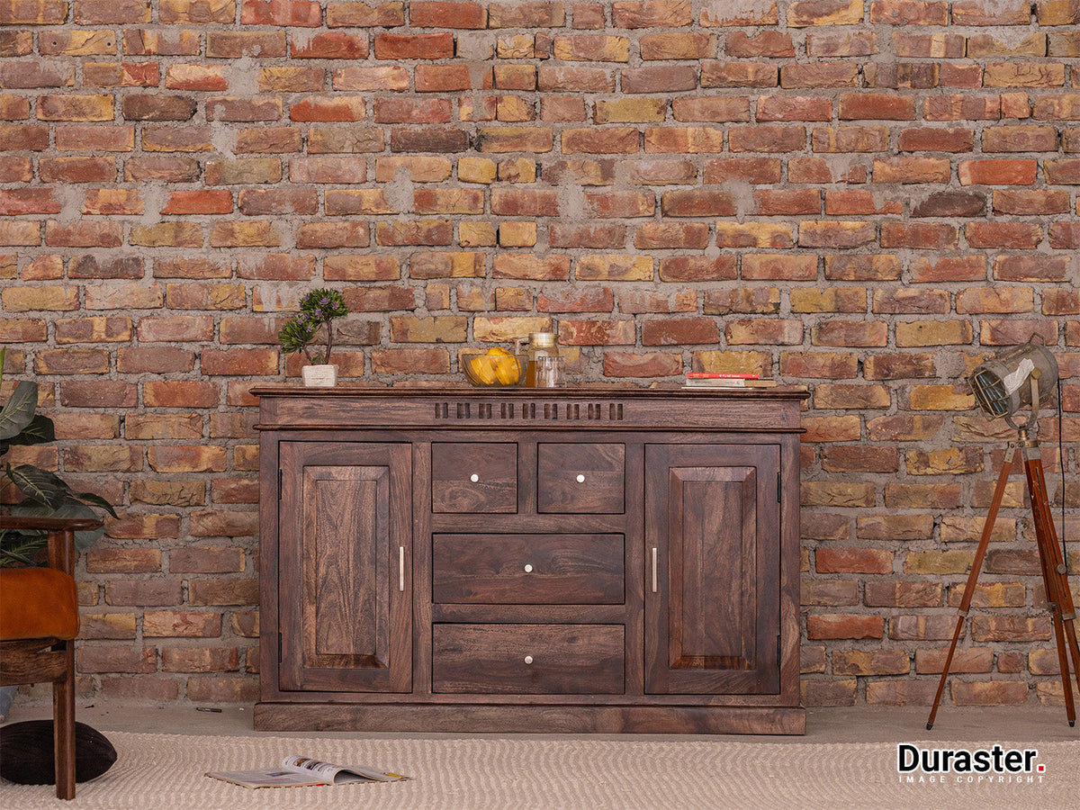 Dudi Furniture Gangaur Solid Wood Sideboard