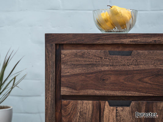 Dudi Furniture Gangaur Solid Wood Sideboard with Drawers