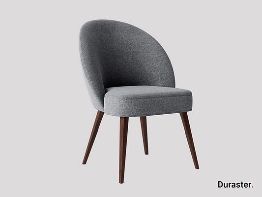 Dudi Furniture Elemantary Solid Wood Fabric Upholstered Chair