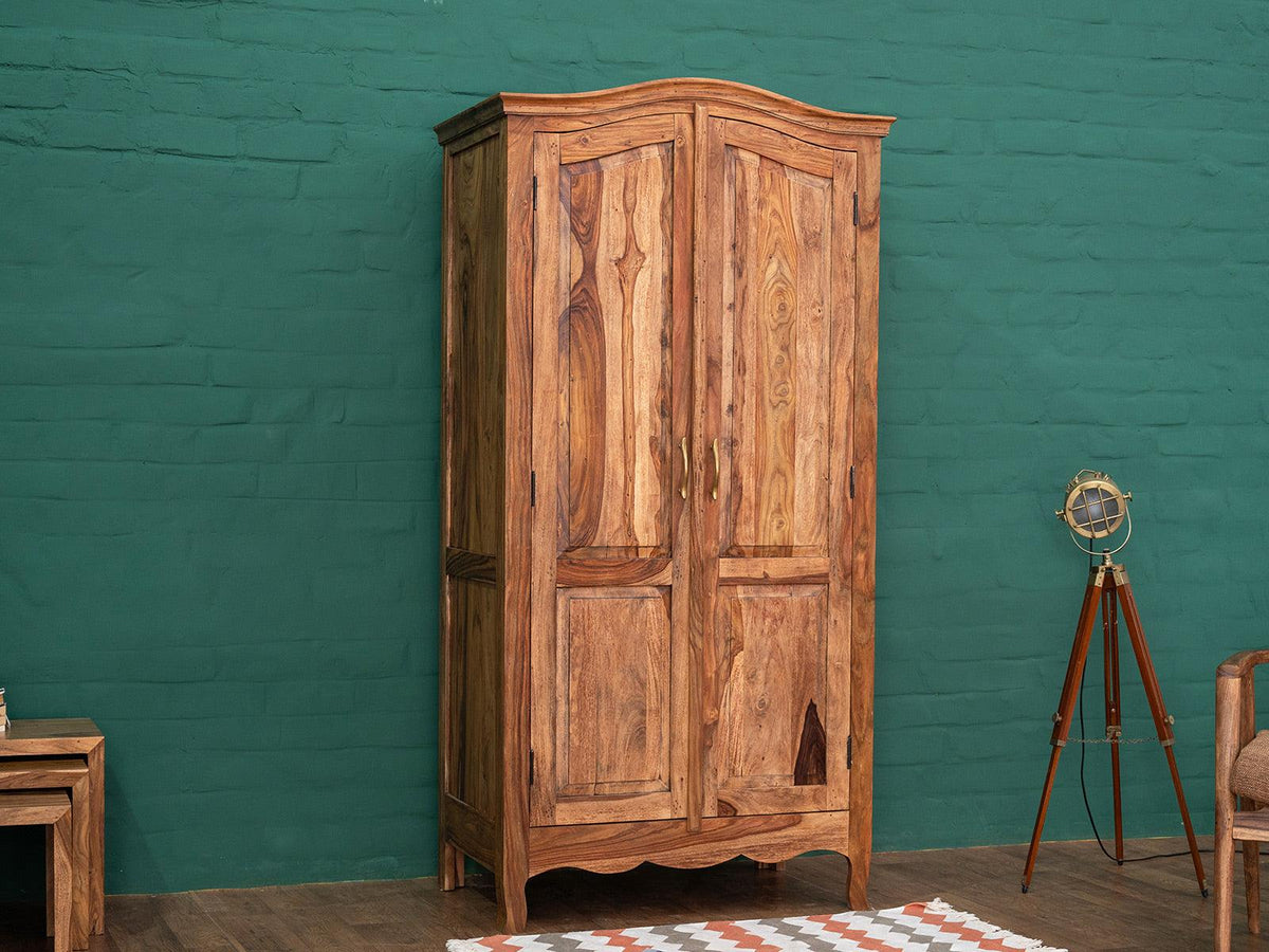 Dudi Furniture Hawkin Solid Sheesham Wooden Wardrobe