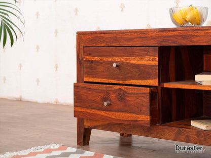 Dudi Furniture Ummed Solid Sheesham wood Compact TV Unit