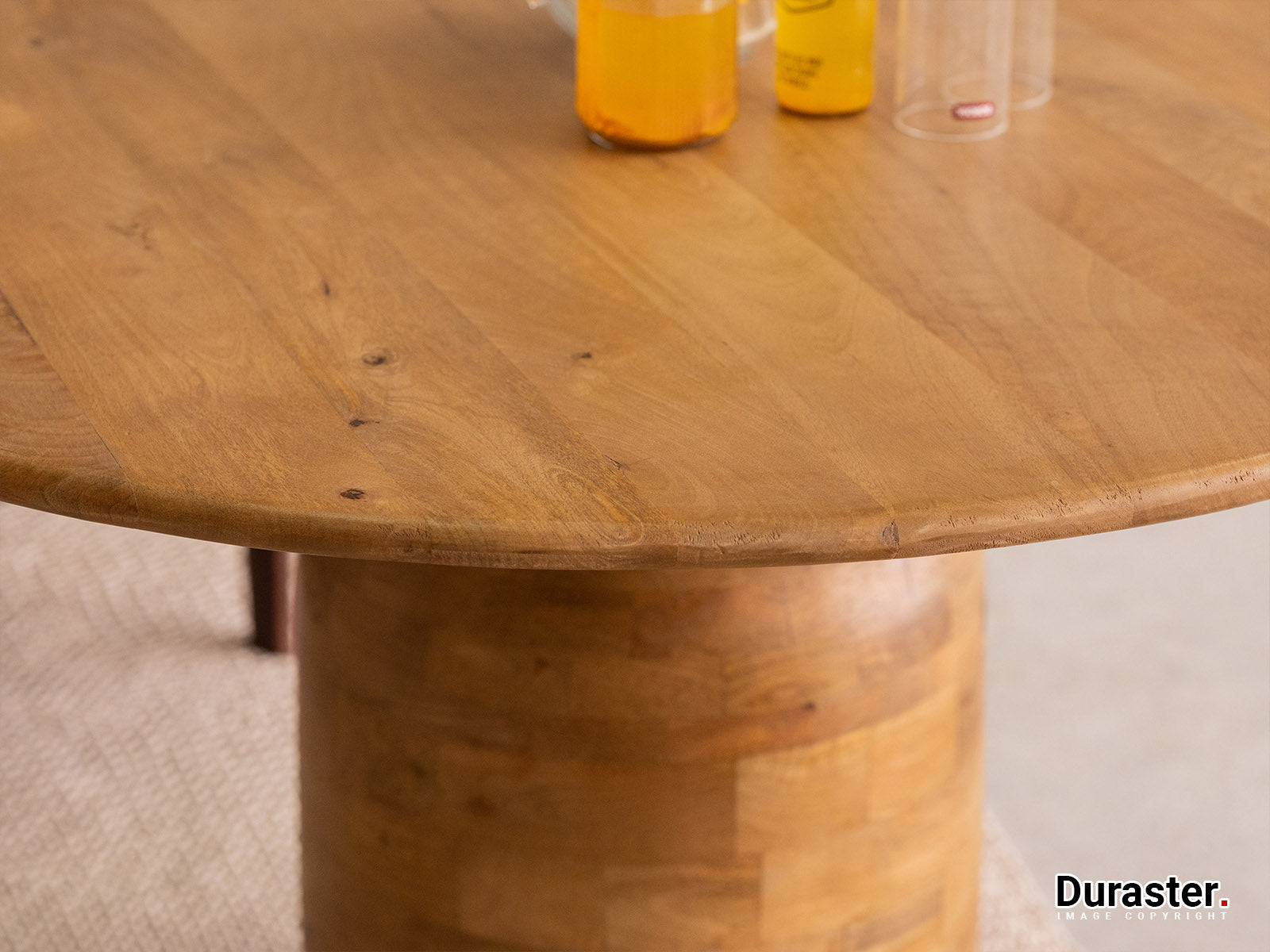 Dudi Furniture New York Wooden Round Dining Table