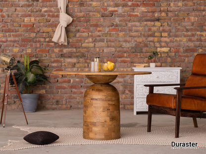 Dudi Furniture New York Wooden Round Dining Table