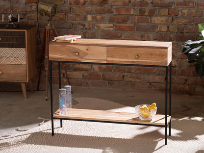 Dudi Furniture New York Acacia Wood Console Table