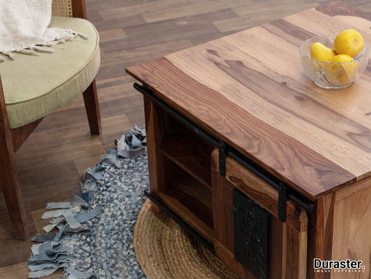 Dudi Furniture Locomo Wooden Coffee Table with Storage