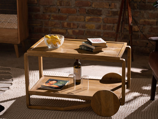 Dudi Furniture New York Solid Wood Coffee Center Table