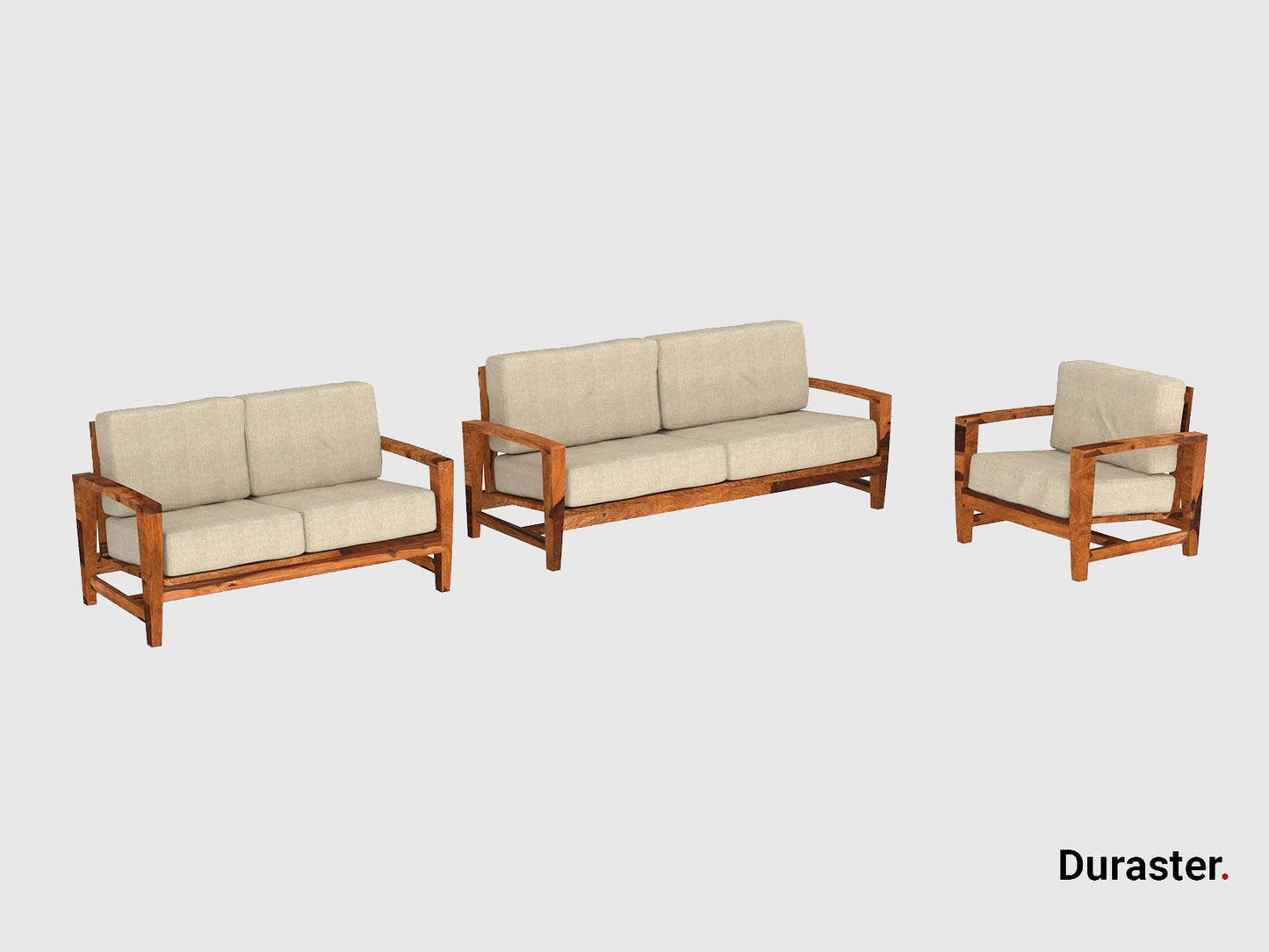 Dudi Furniture Marvel Modern Wooden Sofa Set