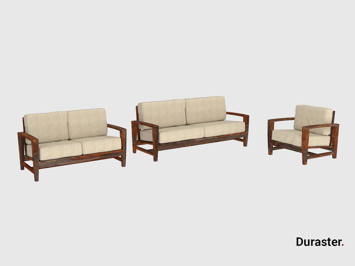 Dudi Furniture Marvel Modern Wooden Sofa Set