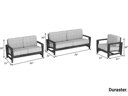 Dudi Furniture Marvel Modern Wooden Sofa Set