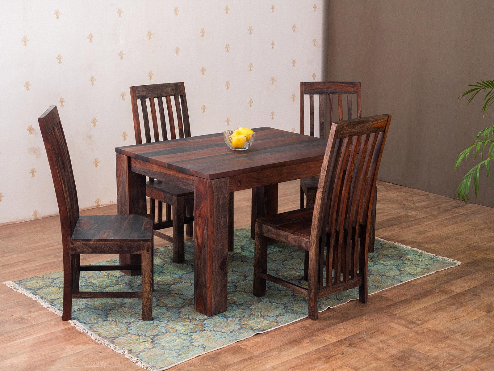 Dudi Furniture Marvel Wooden Dining Table 4 Seater