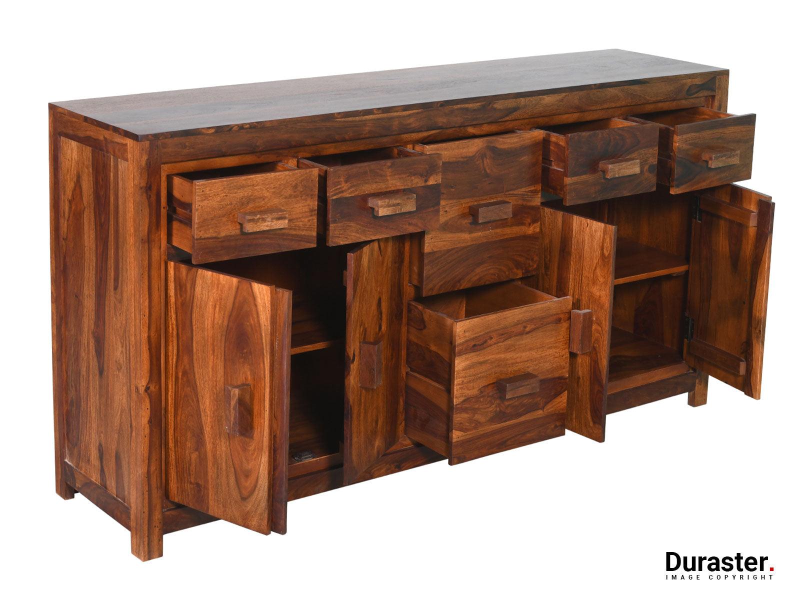 Dudi Furniture Metro Modern Sheesham wood Sideboard Cabinet