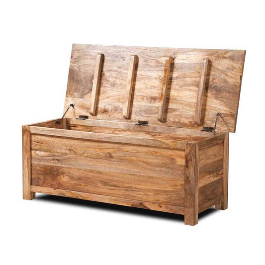 Dudi Furniture Misa Solid Mango wood Storage Trunk