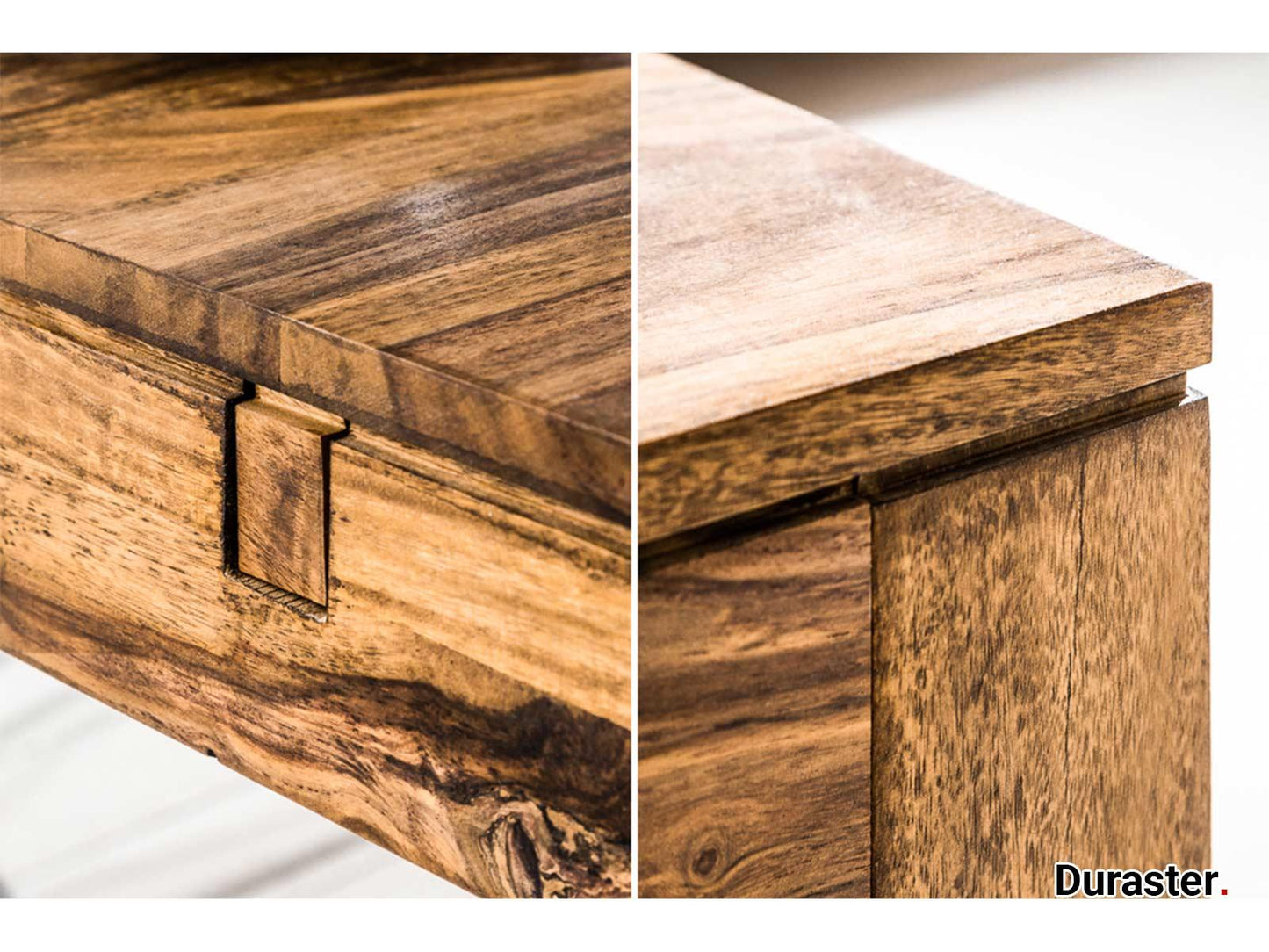 Dudi Furniture Rio Modern Sheesham Wood Extendable Dining Table