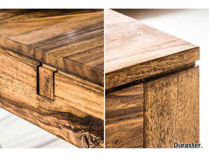 Dudi Furniture Rio Modern Sheesham Wood Extendable Dining Table