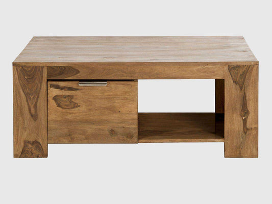 Dudi Furniture Nairobi Sheesham Wood Coffee Table with Drawer