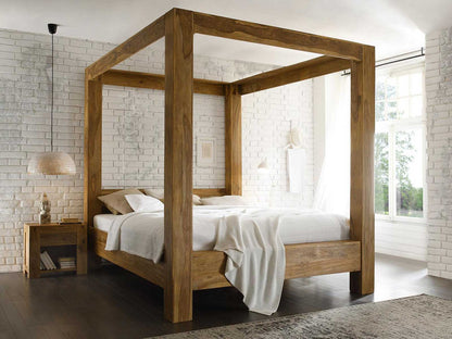 Dudi Furniture Nairobi Sheesham Wood Four-Poster Bed