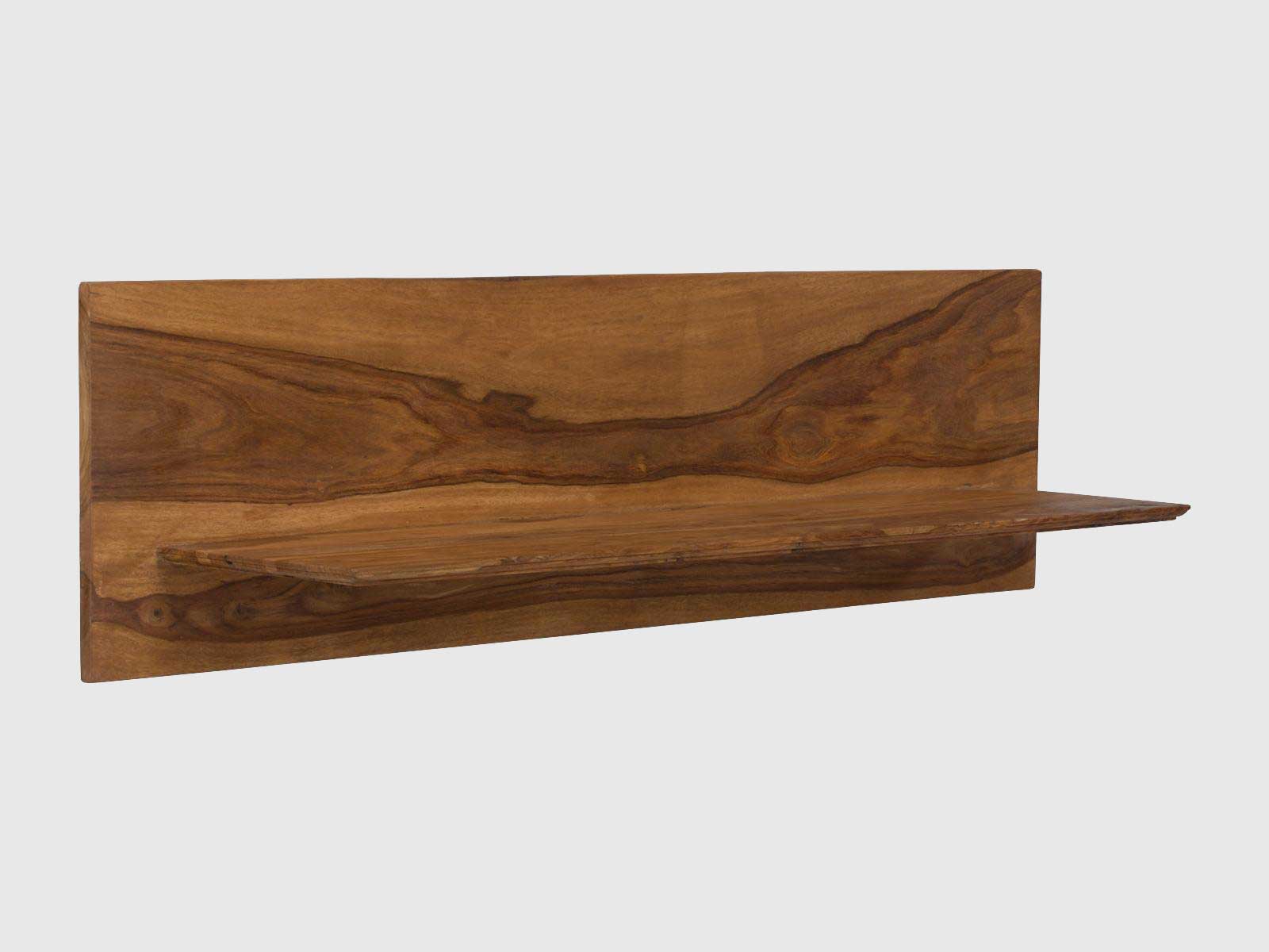 Dudi Furniture Nairobi Sheesham Wood Wall Mounted Shelf