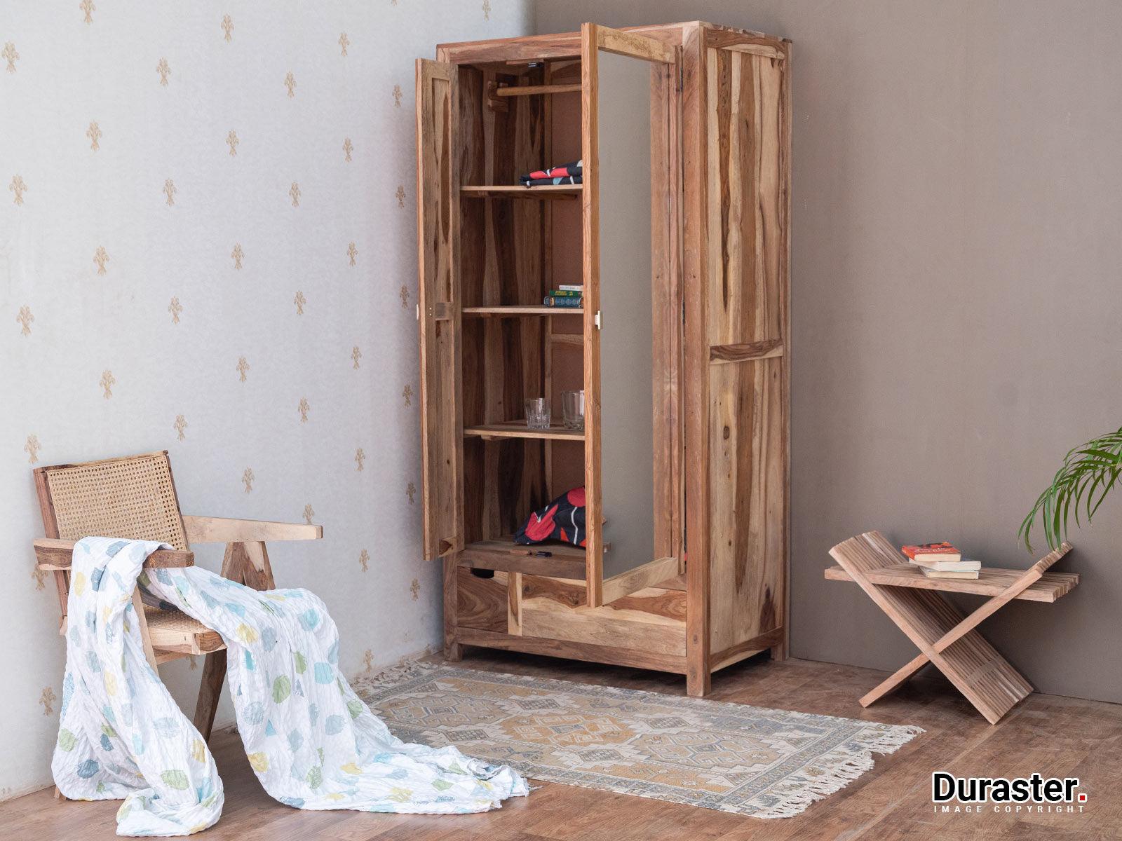 Dudi Furniture Nature Modern Wardrobe with Mirror