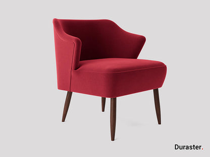 Dudi Furniture Elemantary Solid Wood Fabric Upholstered Chair