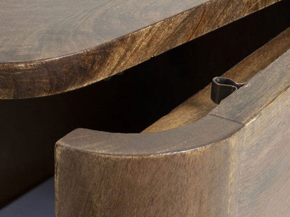 Dudi Furniture New York Wooden Bedside Table with Drawer