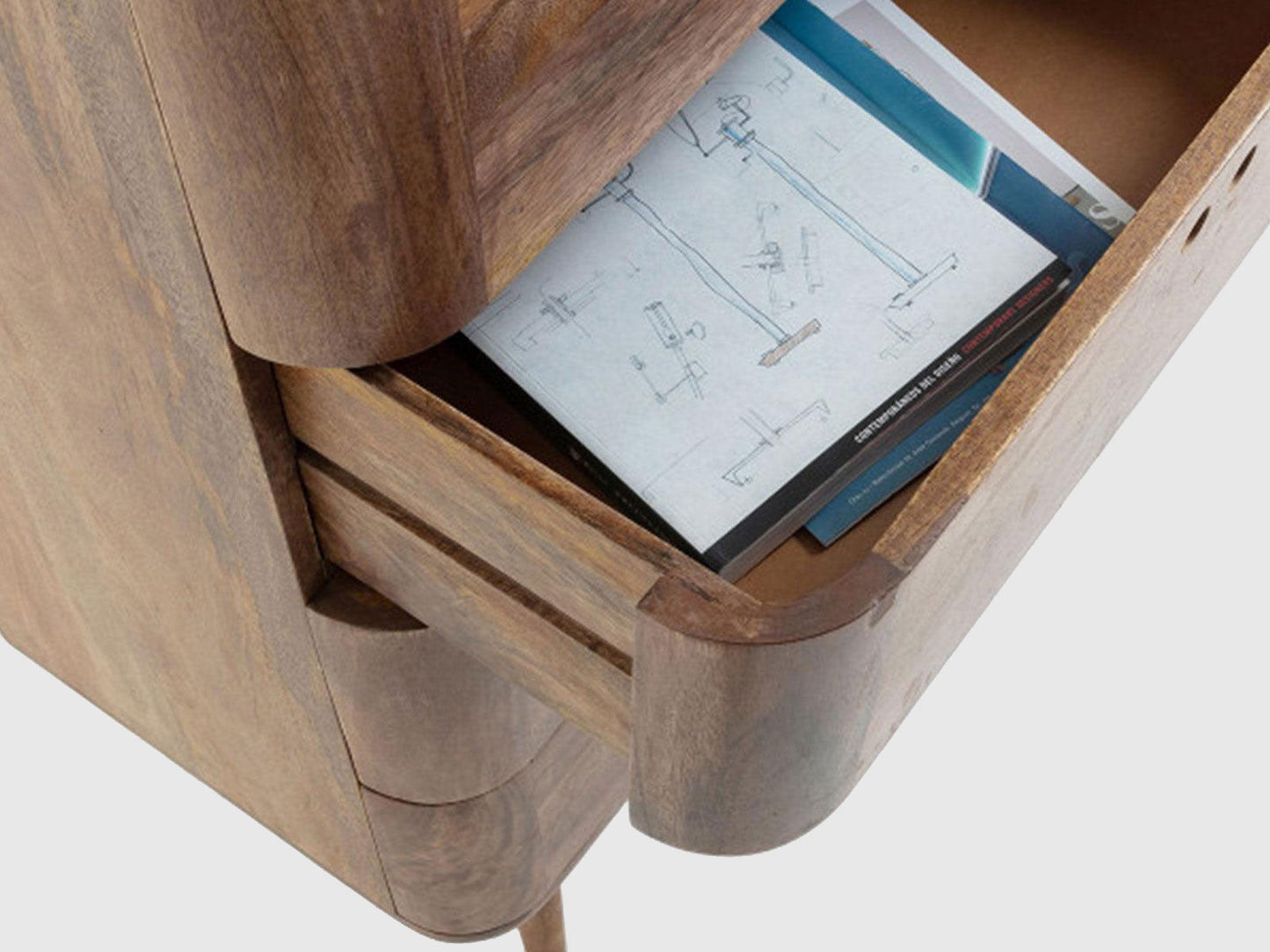 Dudi Furniture New York Wooden Chest of Drawers